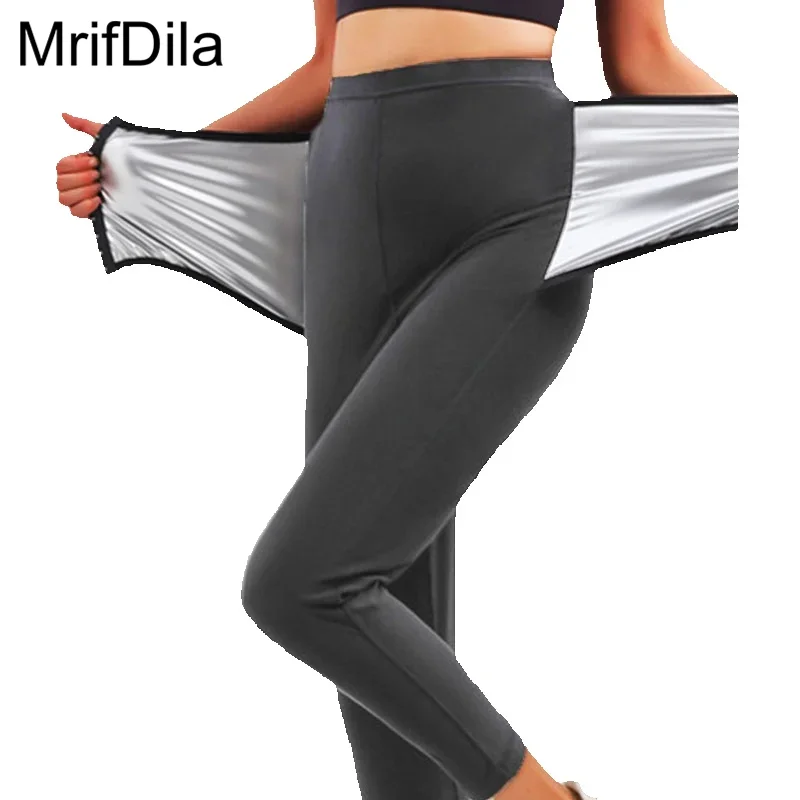 

MrifDila Extra Strap Tights Body Shaper Corsets Leggings Fat Burnning Pants Fitness Corset 5 Times Sweating Shapewear Capris