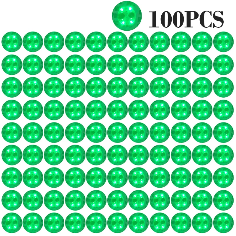 100 Stuks LED Servies Mat Cup Lichtgevende Sticker Kleurrijke Knipperende Fles Sticker Lichtgevende Coaster Kraam Bar Licht
