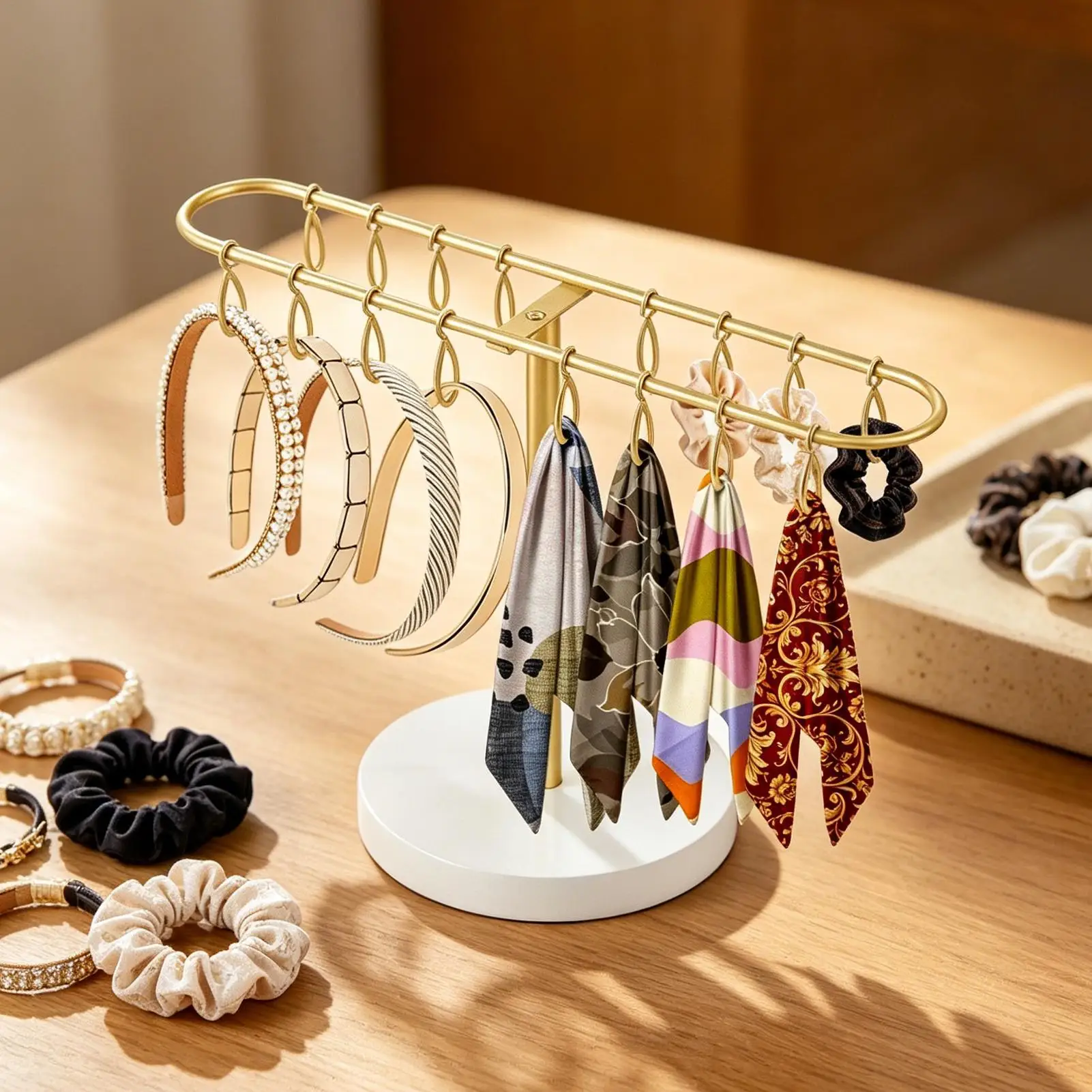 Hair Clip Organizer Multi-functional Display Stand Metal Claw Clip Organizer Holder Stand For Women Girls Teens Salon Bathroom