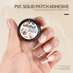 5ML Easy Stick Solid Nail Patch Gel No-Flowing Modelling Stick Tips Clear Nail Gel Gummy Adhesive Bond UV Nail Glue GY031&*