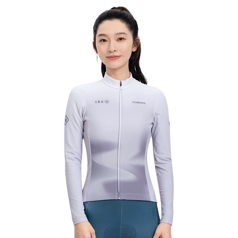 AliExpress INBIKE Women's Winter Thermal Long Sleeve Fleece Cycling Jersey Cycling Jacket with 3 Back Pockets Cycling Top Cycling Jersey