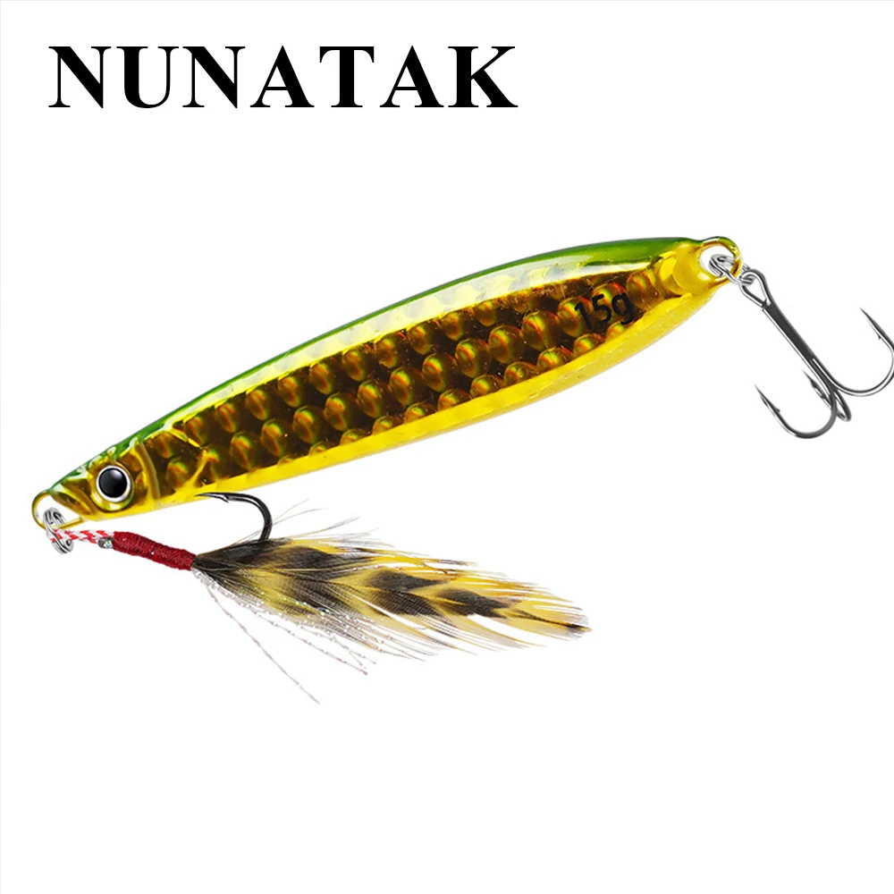 2024 NUNATAK HOT Jigging Lure Metal JIG Bait 10g15g20g30g Saltwater Boat Fishing Bait Sinking Bait Sea Bass Lures Fishing Tackle