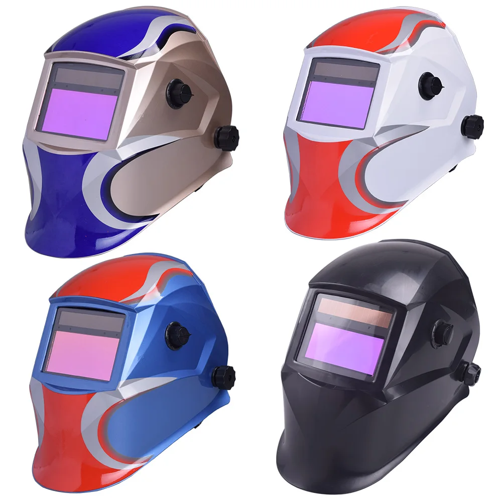 

HAOJIAYI Solar Auto Darkening Adjustable Range 4/9-13 MIG MMA Electric Welding Mask Helmet Welding Lens for Welding Machine