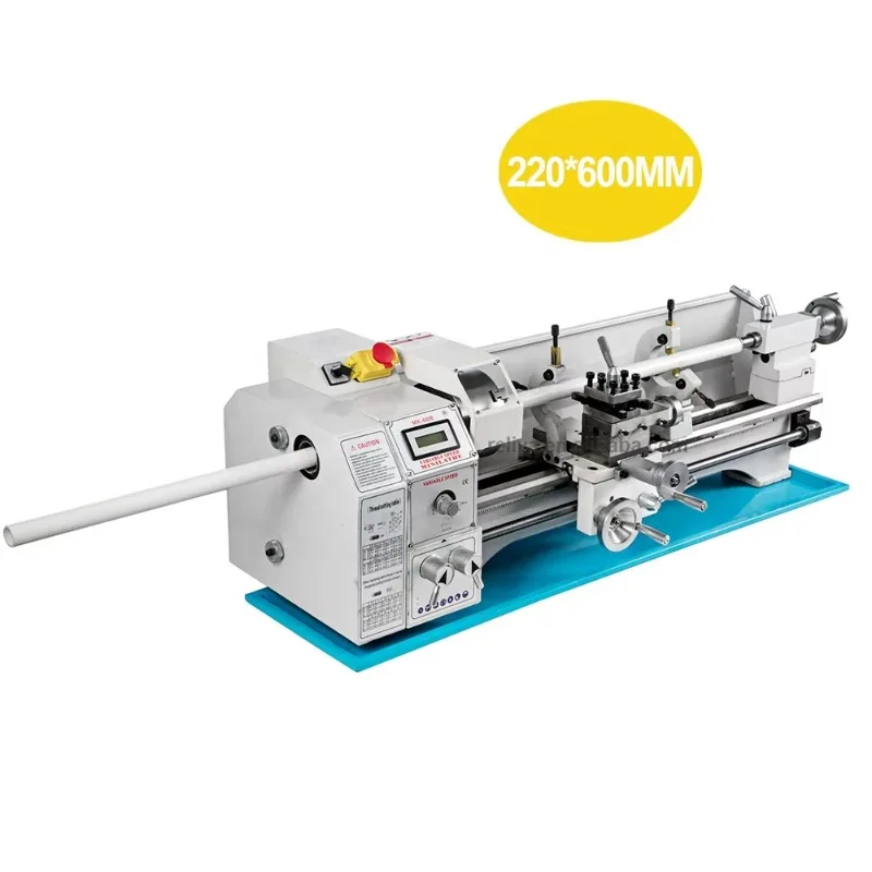 China Best 1100W 220*600 High Precision Metal Mini Lathe Machine