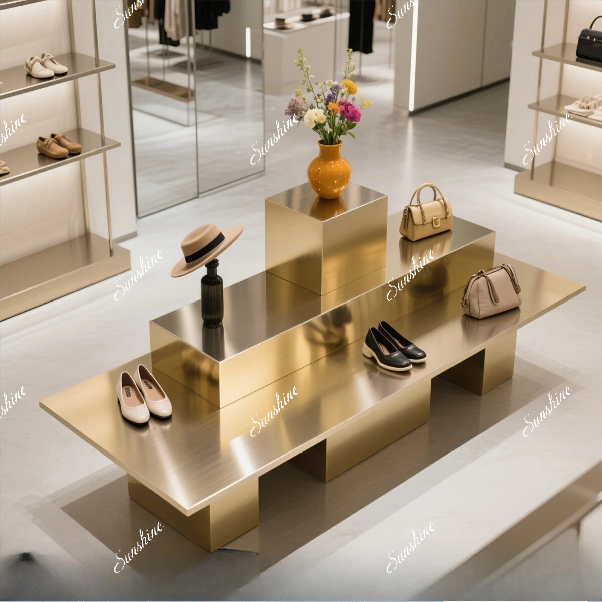 Clothing store Nakajima table Middle display mall table