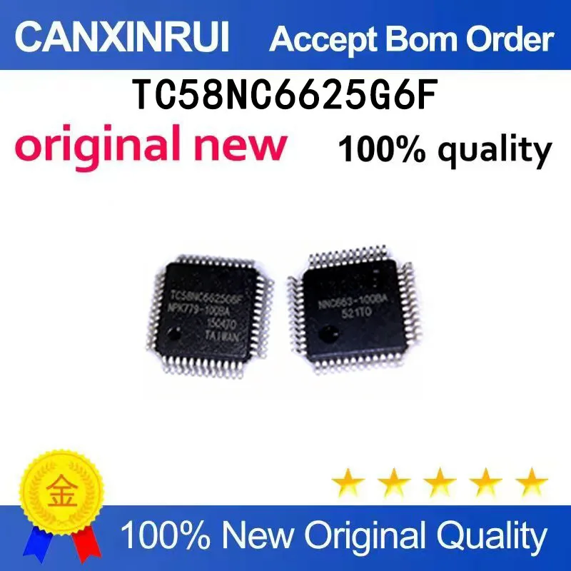 

(5-100 pieces)Brand new original TC58NC6625G6F 6625 QFP spot chip IC