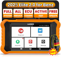 LAUNCH Creader Elite V2.0 Full System OBD2 Diagnostic Tool Car Bi-Directional Scan tool ECU Coding auto vin for Benz for BMW