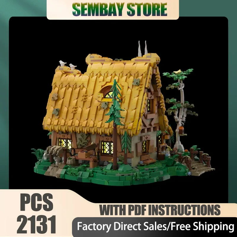 

Средневековая модель замка Moc, строительные блоки, модель домика принцессы, модель фильма, кирпичи, сделай сам, сборка, строительные игрушки, набор, подарки