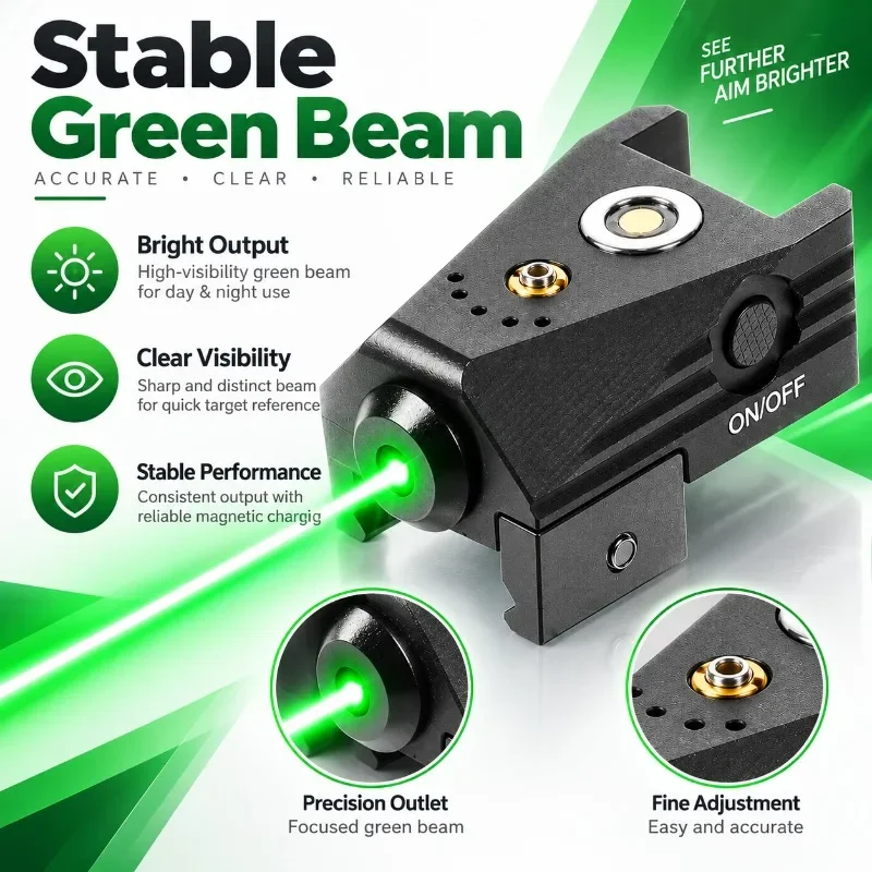 Aluminum Alloy Positioning Locator Magnetic Charging Alignment Tool with 20mm Rail Installation Bracket