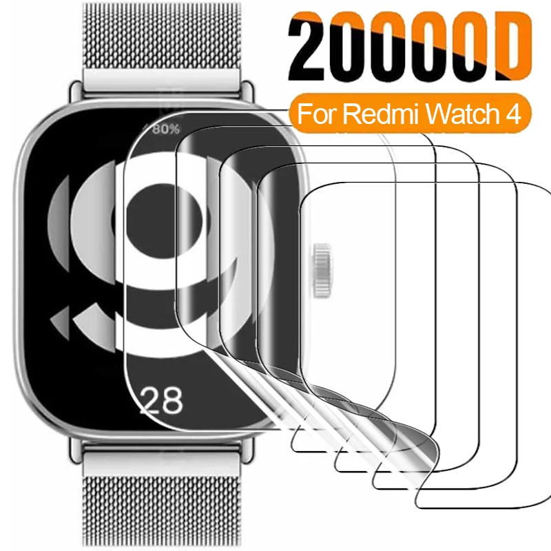 Screen Protector For Redmi Watch 4 Smart Watch Full Coverage Transparent Anti Scratch Hydrogel Film For Redmi Watch4 Not Glass