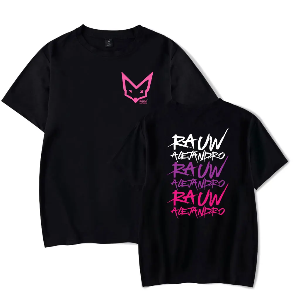 

Rauw Alejandro Tee Merch T-shirts Cosplay Women Men Fashion Casual Crewneck Short Sleeve Streetwear T-shirt Gift