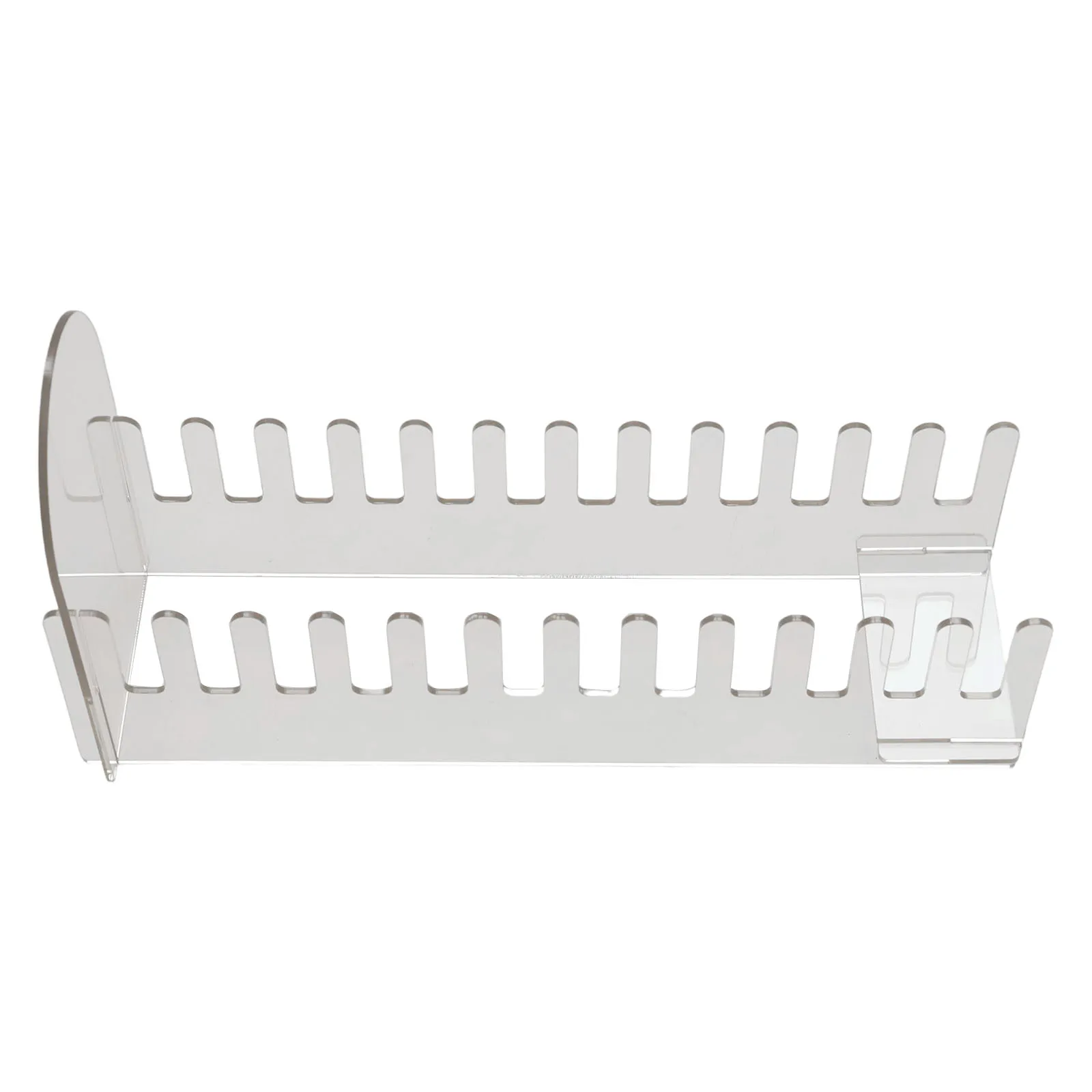 Modern for acrylic card display stand with twelve slots for greeting cards postcards stickers for easy to set up and move