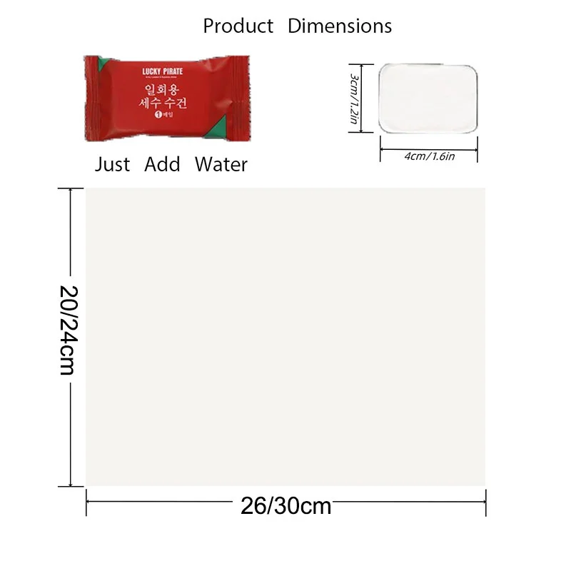 20pcs Mini Compressed Towel Tablets Disposable Portable Reusable Towel Towel Thicker Style Magic Compressed