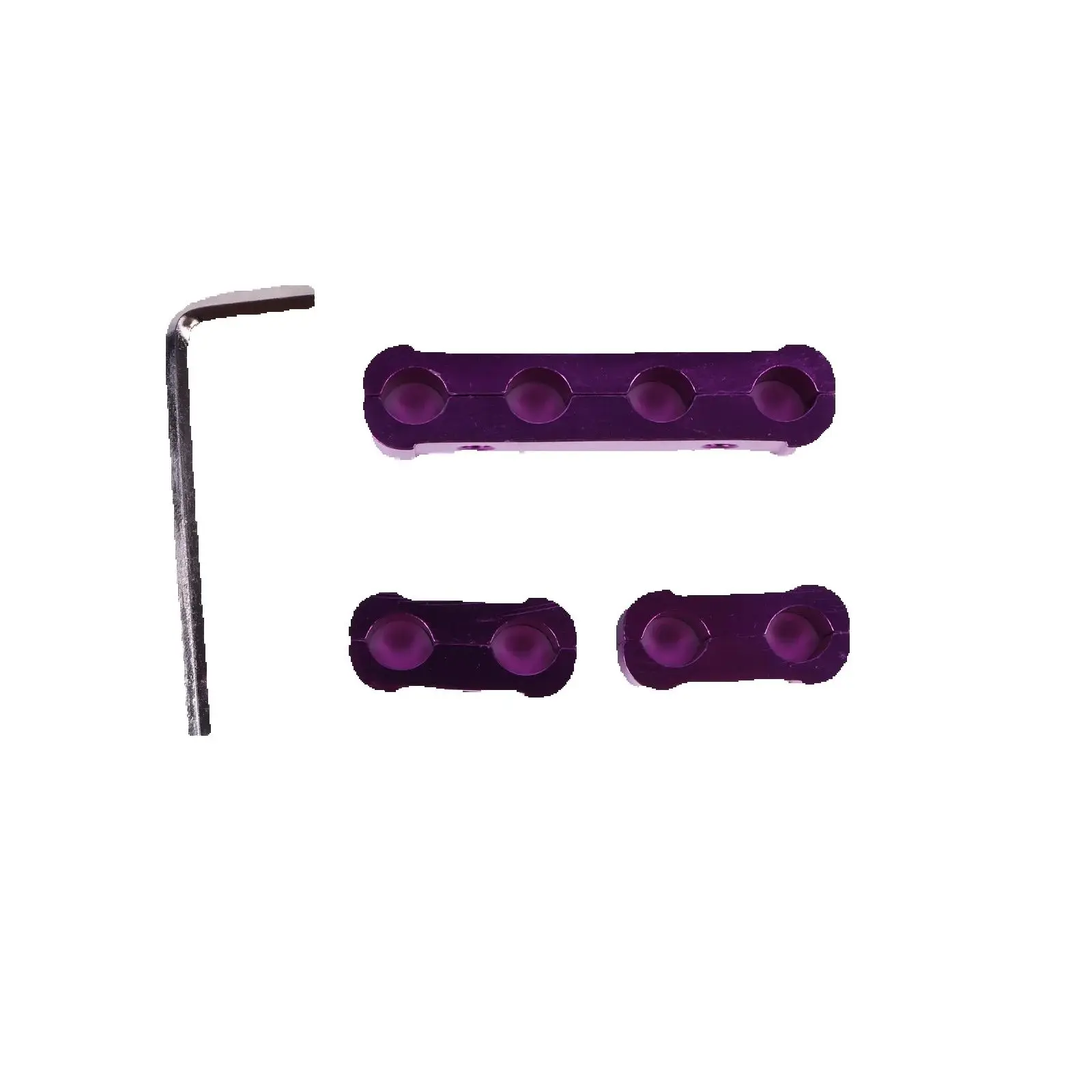 25346123 Spark Plug Wire Separator Clamp Kit for 8mm 9mm 10mm Wires Engine Components Purple