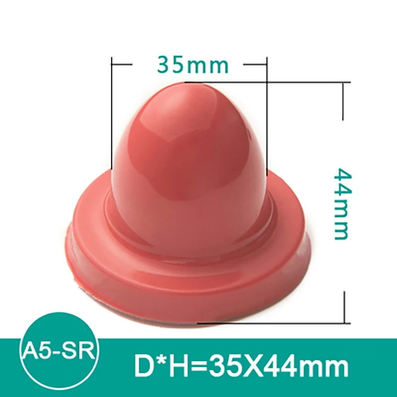 TJ A5 Rundheit Silikonkautschukkopf für Tampondrucker, rund, kleine Größe: Durchmesser 35 mm x H44 mm