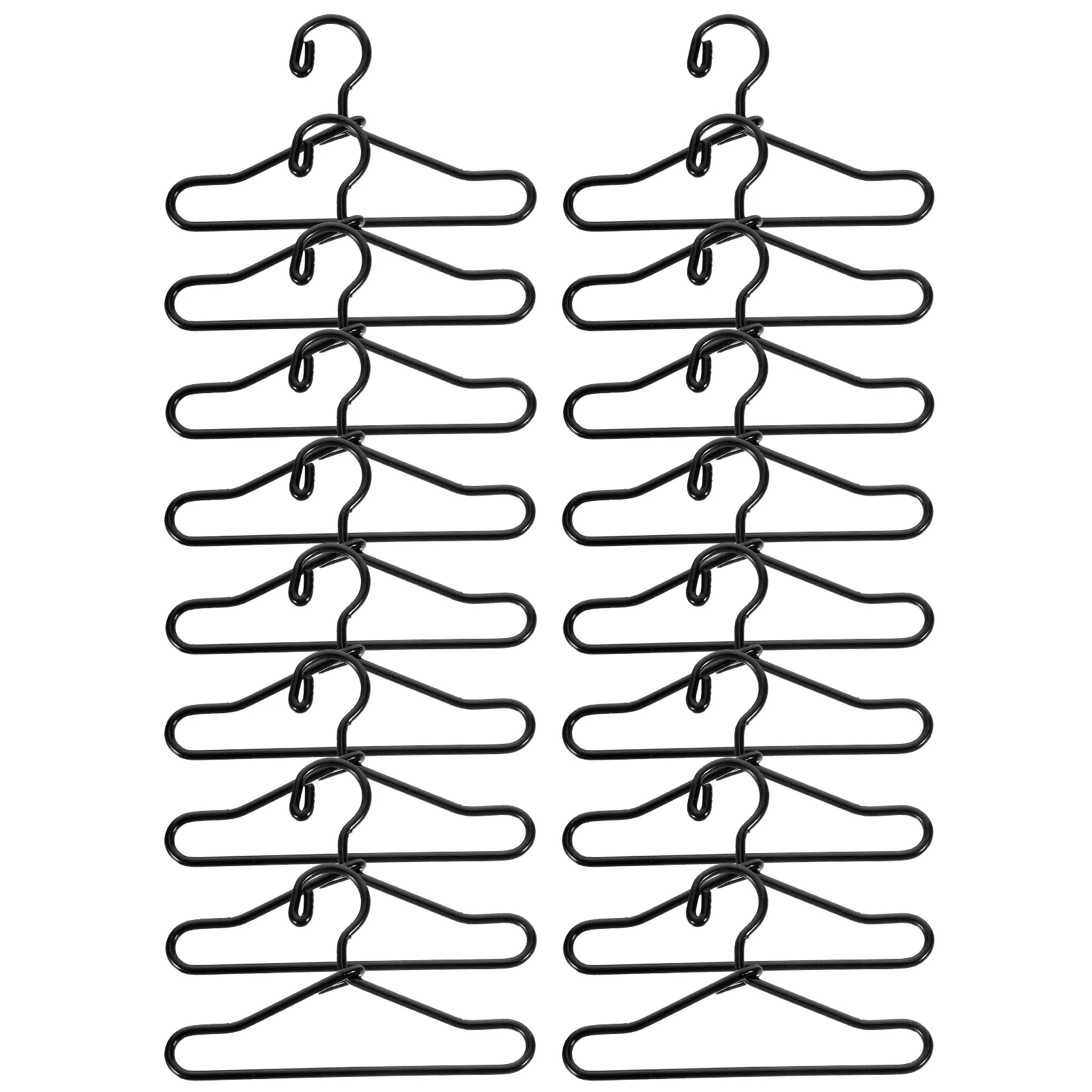 20 Pcs 40mm Metal Color Mini Baby Rag Small Clothes Hanger Hangers House Props