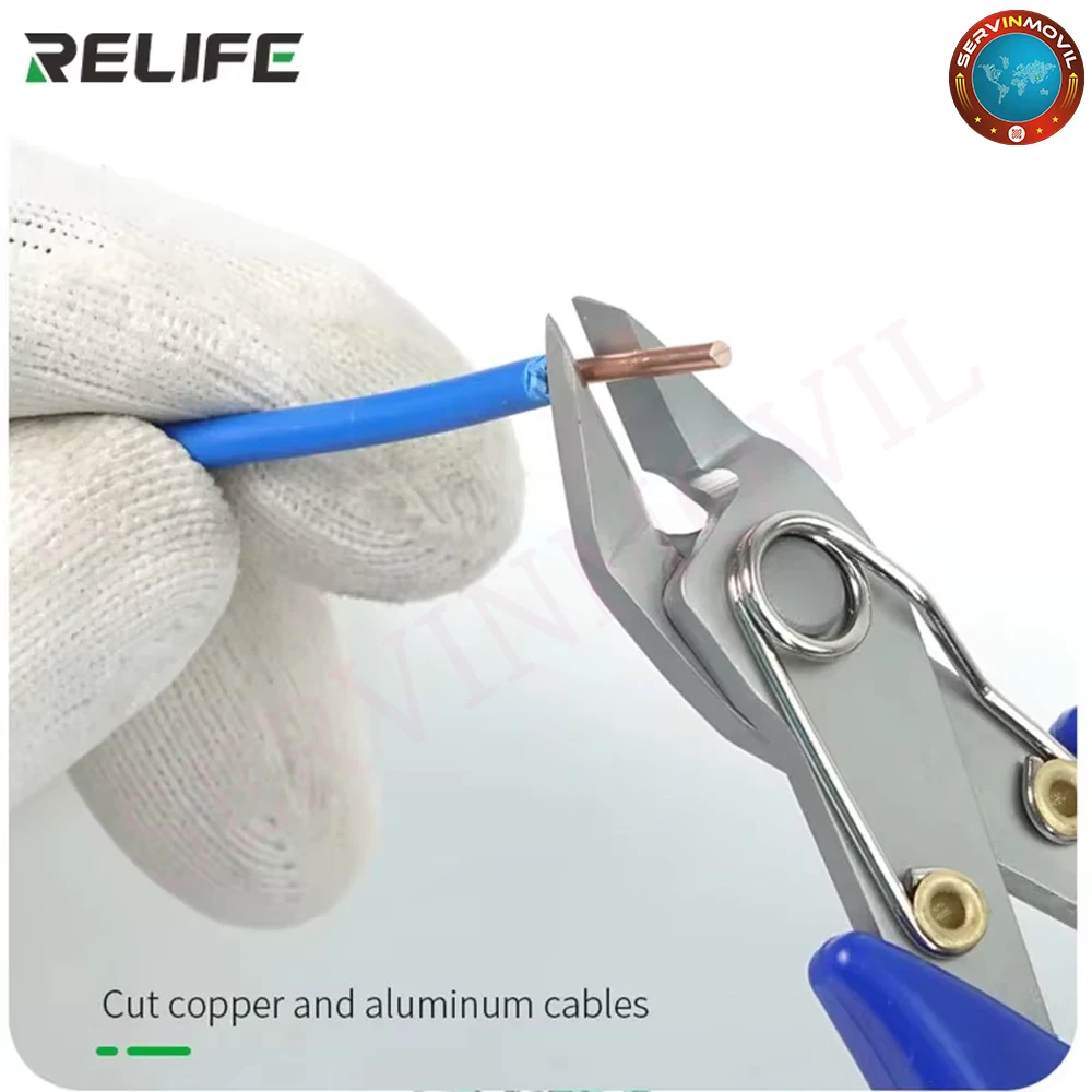 RELIFE RL-0001 Pinza diagonale Pinza per taglio cavi elettronici ad alta durezza e precisione Taglierina per cavi per riparazione telefono