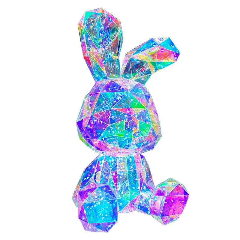 Glowing Color Shift Bunny LED Lamp Cute Ornament Gift For Valentine Birthday Children’s Day Room Home Decoration