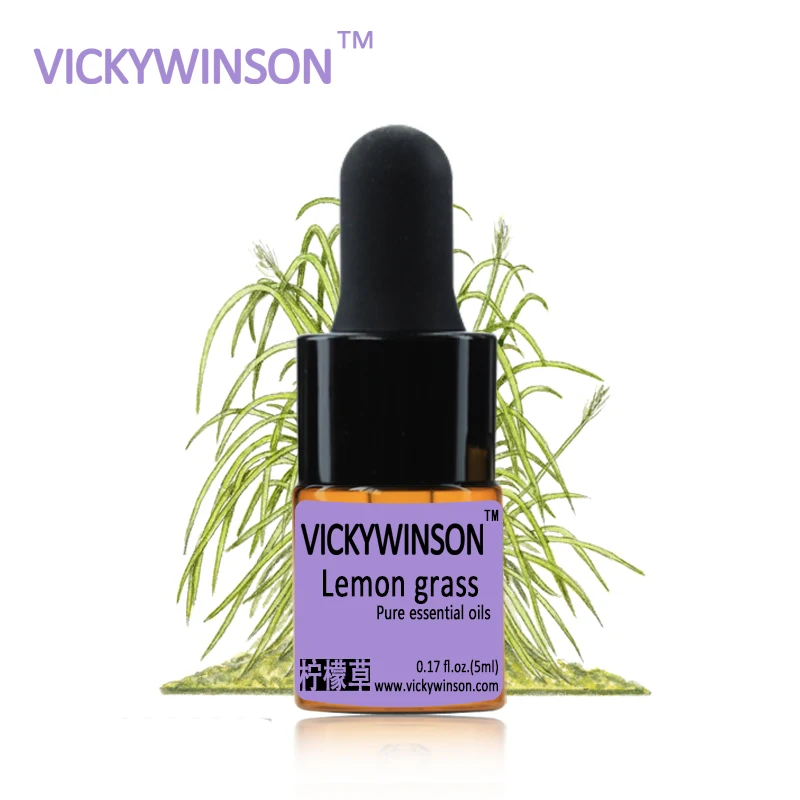 Lemon grass essential oil 5ml natural aromatherapy oil Prevent Mosquito repellent Relax pure essential oils