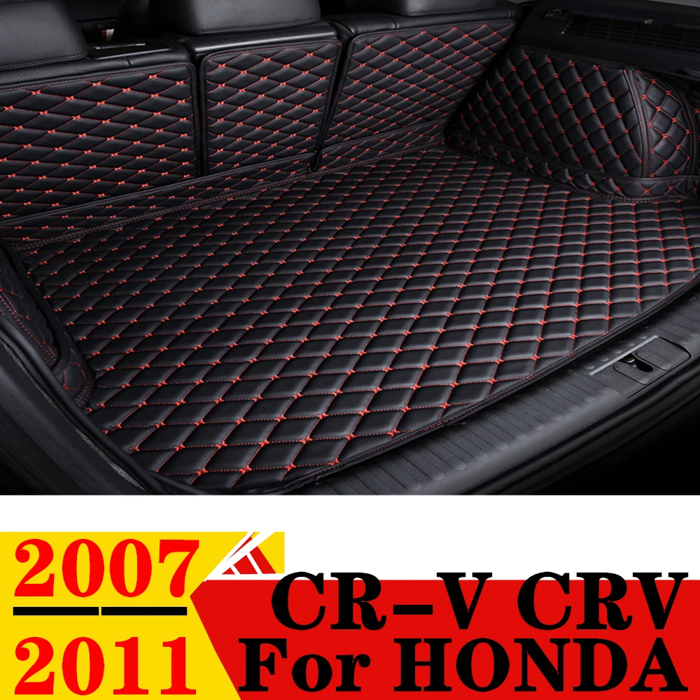 Car Trunk Mat For HONDA CR-V CRV 2011 2010 2009 2008 2007 Rear Cargo Cover Carpet Liner Tail Interior Vehicles Boot Luggage Pad