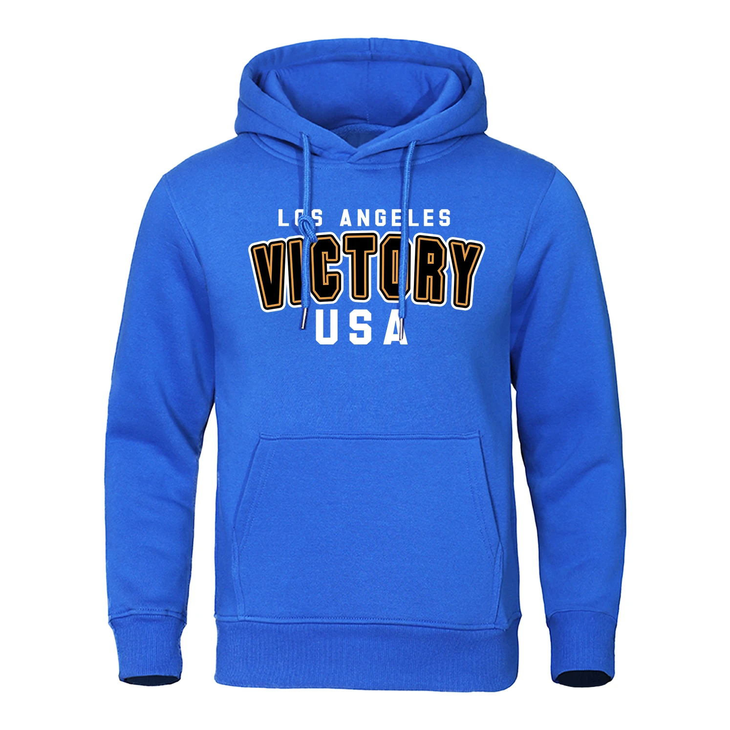 Los Angeles Victory Usaprinting Clothes Mens Hip Hop Loose Hoodies Warm Crewneck Hoody Crewneck Pullover Street Streetwear Men