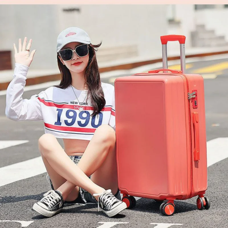 Carry-on with Wheel Suitcase Rolling Cabin Luggage Bag Fashion women Large Capacity Adult Travel Suitcases trolley luggage