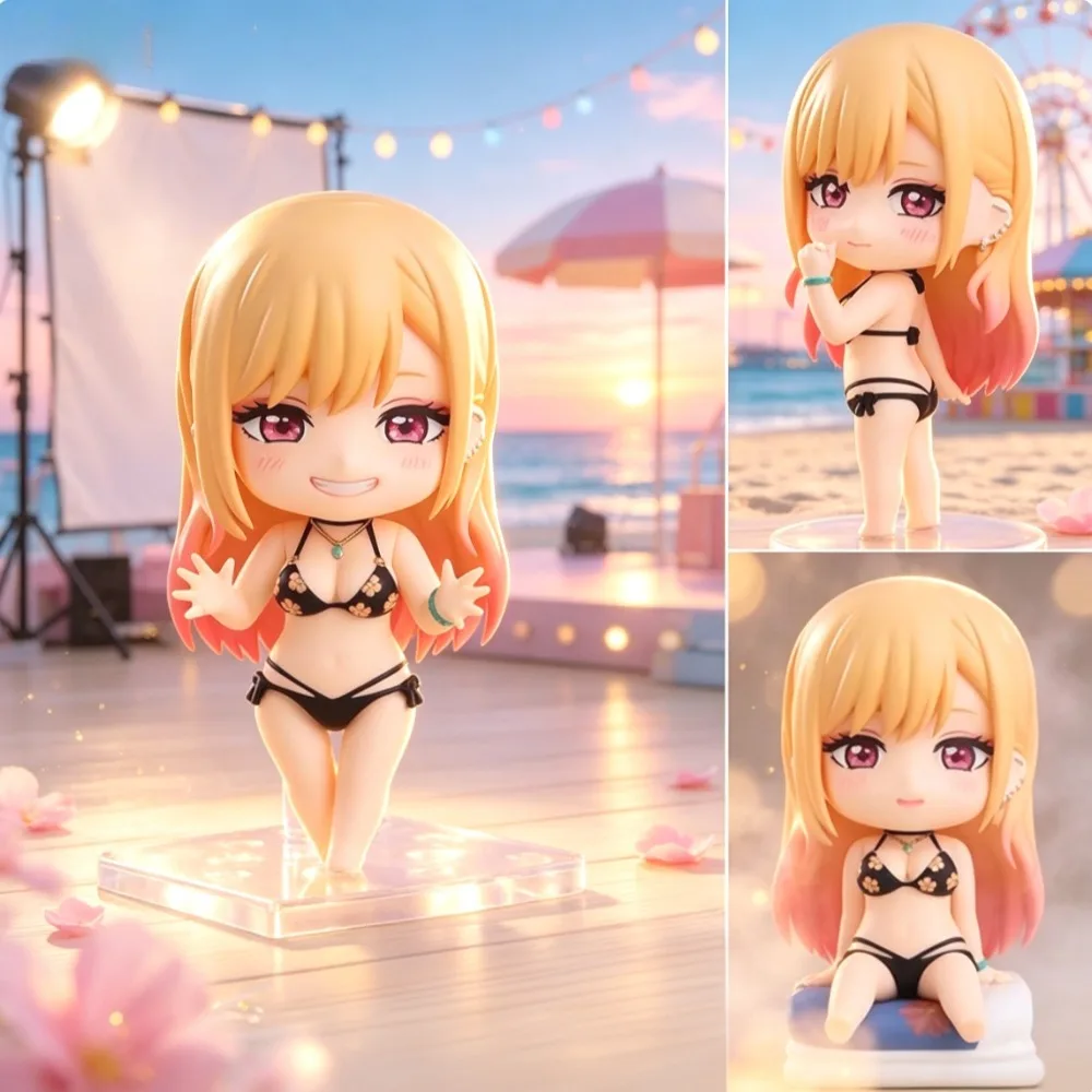 10cm Anime My Dress Up Darling Figure Kitagawa Marin Action Figures Pvc Statue Desktop Ornamen Collection Model Toys Gifts