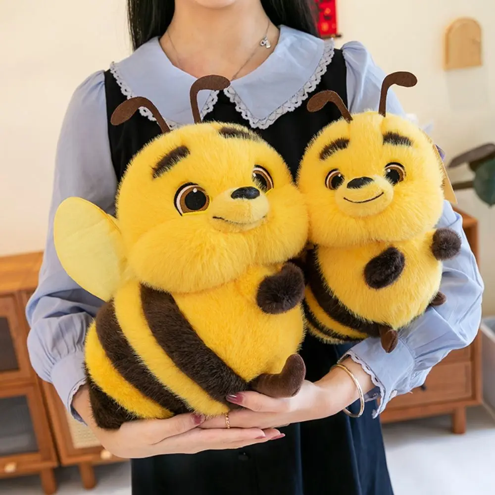 

Funny Sofa Pillow Bee Plush Toy Cartoon Kawaii Stuffed Bee Doll Plush Doll 25/33cm Bee Animal Plushie Birthday Gift