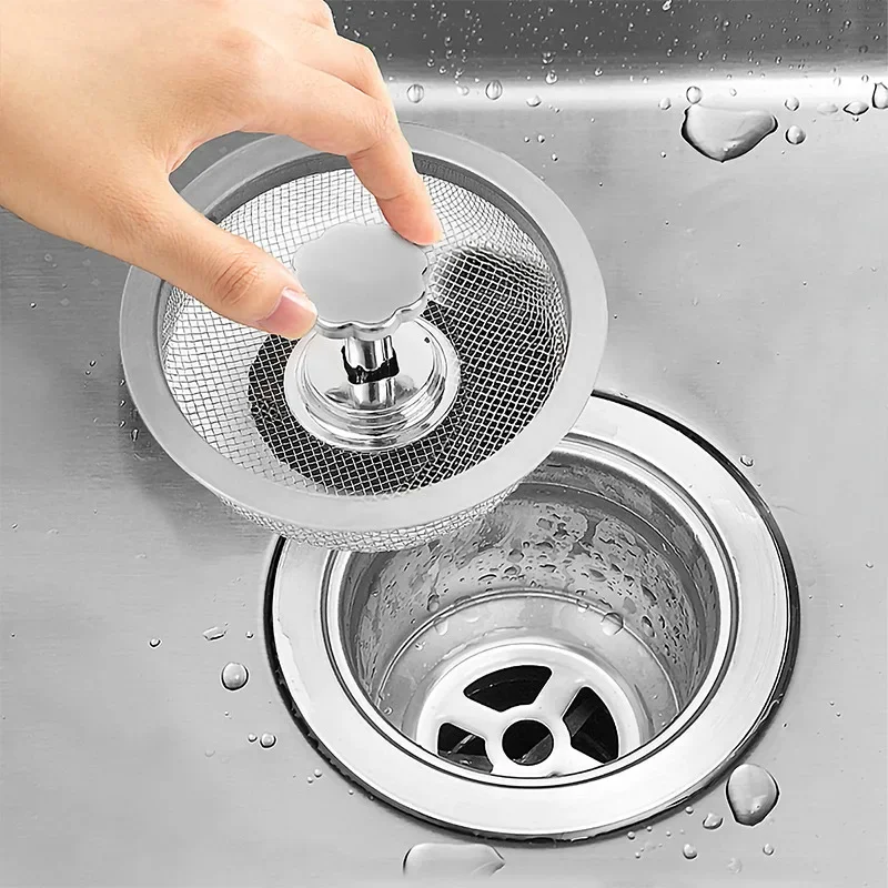 

Kitchen Sink Strainers Stainless Steel Sewer Mesh Filter Bathroom Floor Drains Catcher Drain Hole Plug Filter Home Kitchen Tools