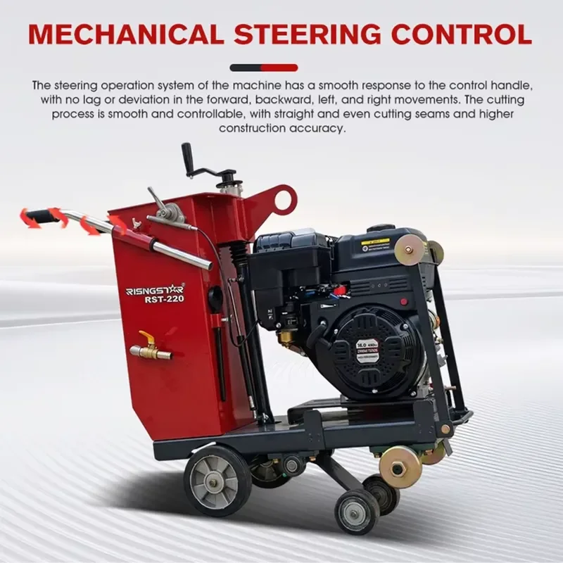 Weather Resistant Vibration 220mm Blade Concrete Cutting Machine For Mountain Area Road Construction Projects