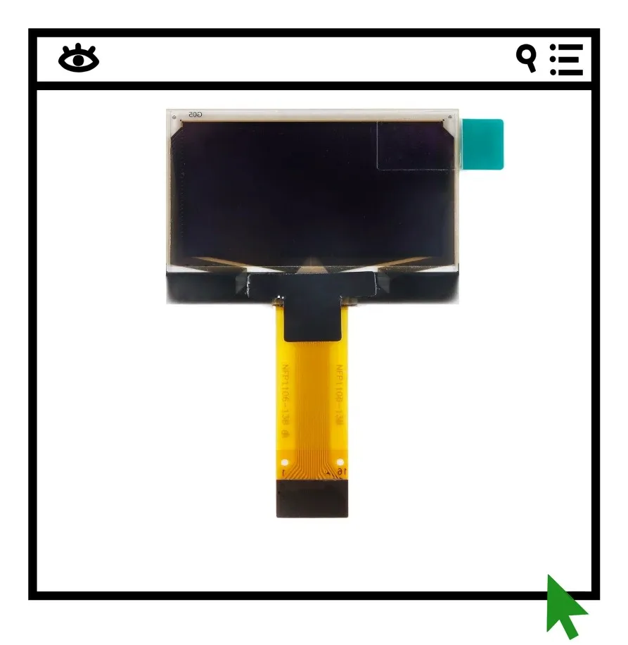 

1.3-inch OLED naked screen display LCD screen resolution 128 * 64 SPI interface SH1106 driver white/blue