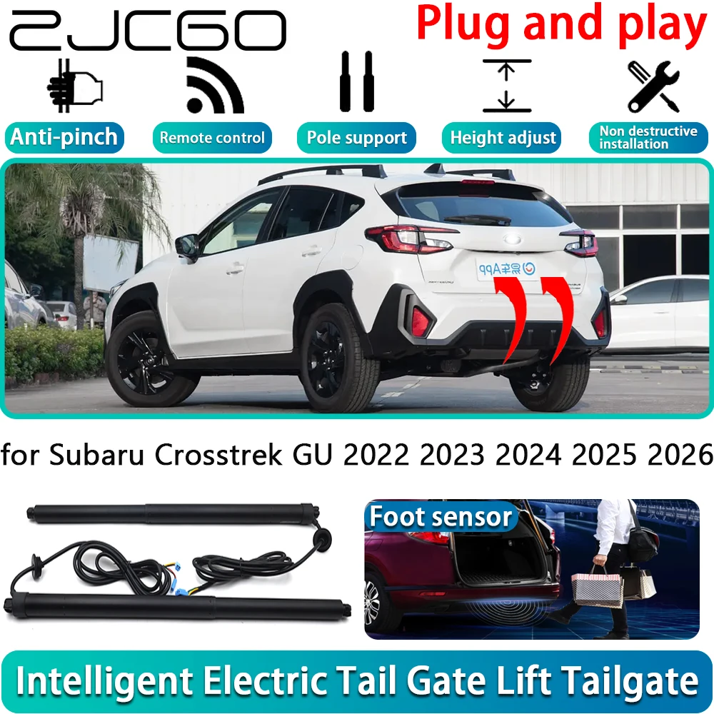 

ZJCGO for Subaru Crosstrek GU 2022 2023 2024 2025 2026 Car Electric Powered Tailgate Power Liftgate Automatic Tailgate System