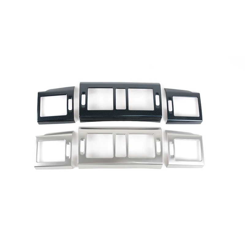 Console Air Condition Vent Side Outlet Frame Carbon Pattern Decoration Trim For Mercedes Benz GLK X204 2008-2012 Car Accessories