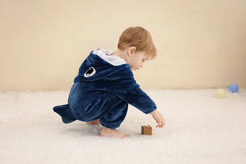 MICHLEY Karneval Baby Strampler Flanell Cosplay Kleinkind Säugling Kleidung Overall Bodysuits Jumpsuit Kostüm für Mädchen Jungen – Detail 8