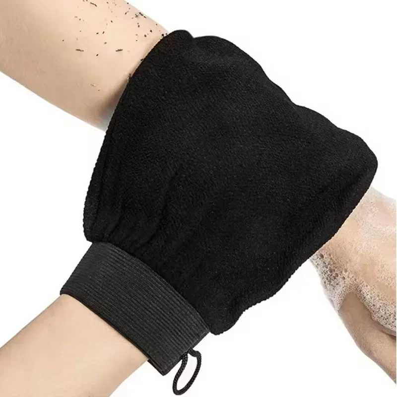1/2/5Pcs Moroccan Hammam Exfoliating Shower Gloves Painless Remove Dead Skin Scrub Body Korean Massage Mitt Bathroom Cleaning