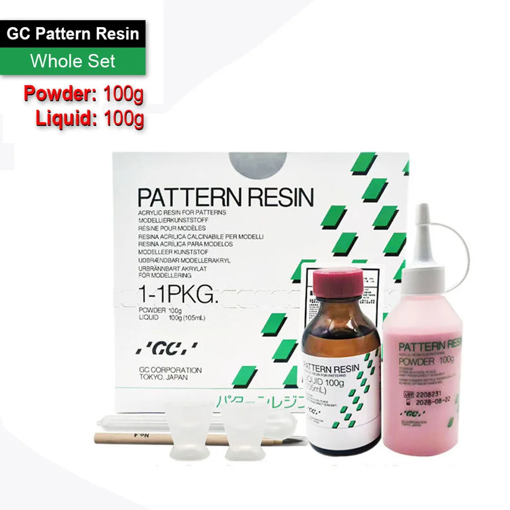 FUJI GC Dental Acrylic Pattern Resin Set Dental Self Curing Soft Liner Original GC Tissue Conditioner Denture Reline Materials