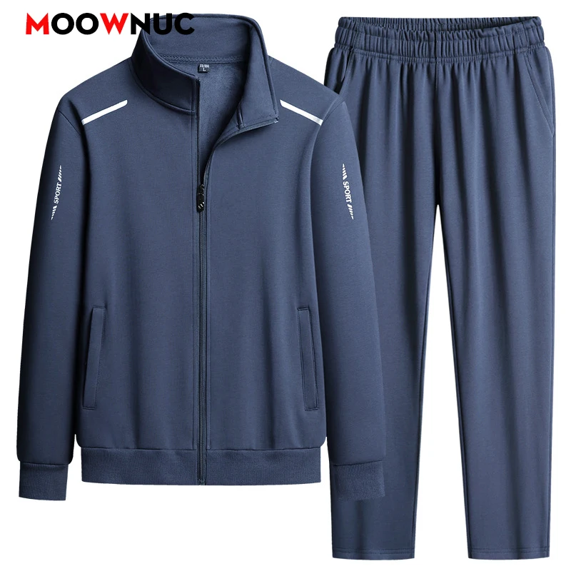 

Men's Casual Sets Sweatshirt Spring Hoodies + Pants Autumn New Sportswear Jogger Male Fashion Tracksuits Hombre Thick MOOWNUC