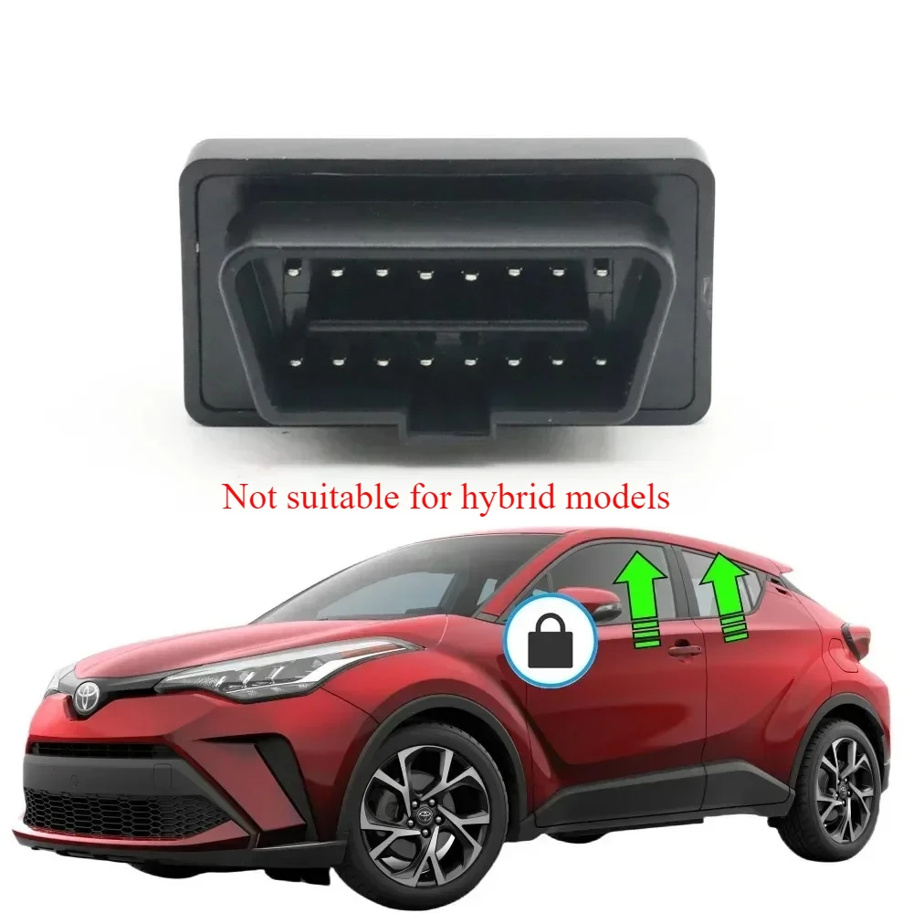 LHD Power Automatic Door Speed Lock Unlock Window Close OBD Module Kit For Toyota CHR C-HR AX10 AX50 2018-2023