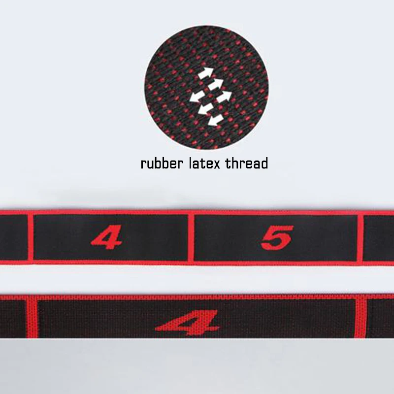 8 グリッド子供のダンス弾性バンドヨガストラップストレッチ抵抗ベルト運動体操ゴムバンドトレーニング