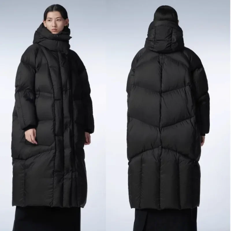 

Long Women Jacket 2024 New Coats Down Extreme Cold Windproof Warm Outerwear Hooded Thicken Puffer Jackets Winter Coat Female