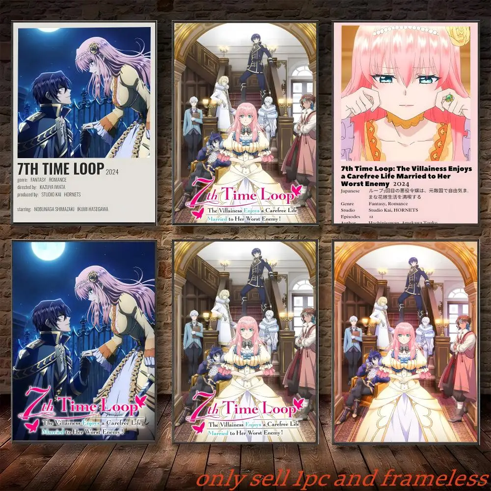 Comic Light novel 7-7th Time Loop 2 Poster Poster painting with prints Home bedroom living room decoration gift