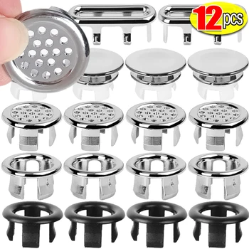 Okrągła pokrywa przelewowa zlewu Wykończenie umywalki Wanna Wydrążone nakładki pierścieniowe Pokrywy otworów przelewowych zlewu łazienkowego Akcesoria łazienkowe do kuchni