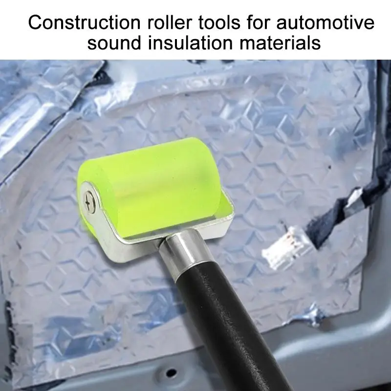 Auto Sound Deadening Rubber Roller Dual Use Compression Tool for Car Sound Mat Wallpaper Mural Seam Pressing