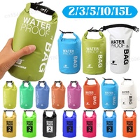 2L 3L 5L 10L 15L Waterproof Dry Bag Swimming Bag Foldable Beach Storage Pack Kayaking Rafting River Trekking Floating Water Sack