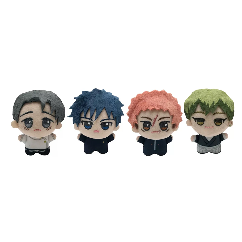 Anime JJK Plush Toy Fushiguro Megumi Ryomen Sukuna Figure Cotton Doll Itadori Yuji Plush Toy Naoya Zenin Plushies Keychains Gift