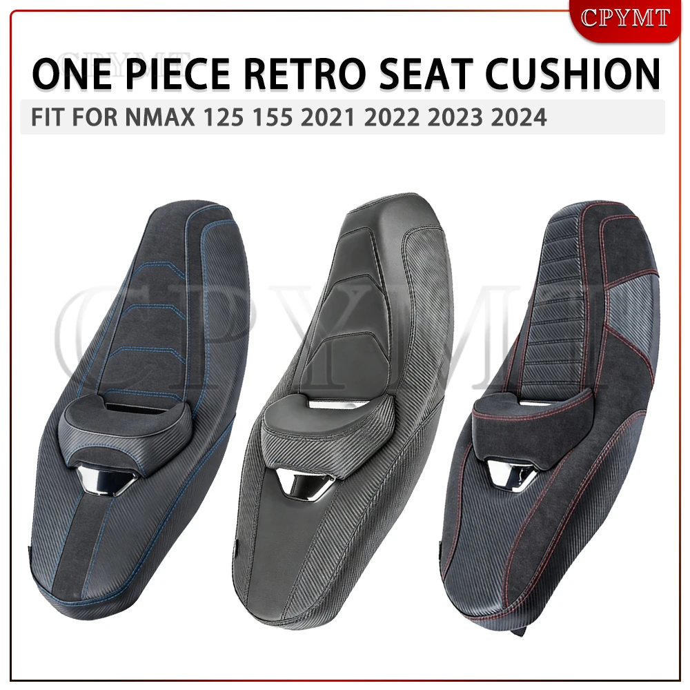 

Motorcycle Whole Seat Cover Front Driver Rear Pasenger Integrated Cushion Fit For NMAX 125 155 2021 2022 2023 2024