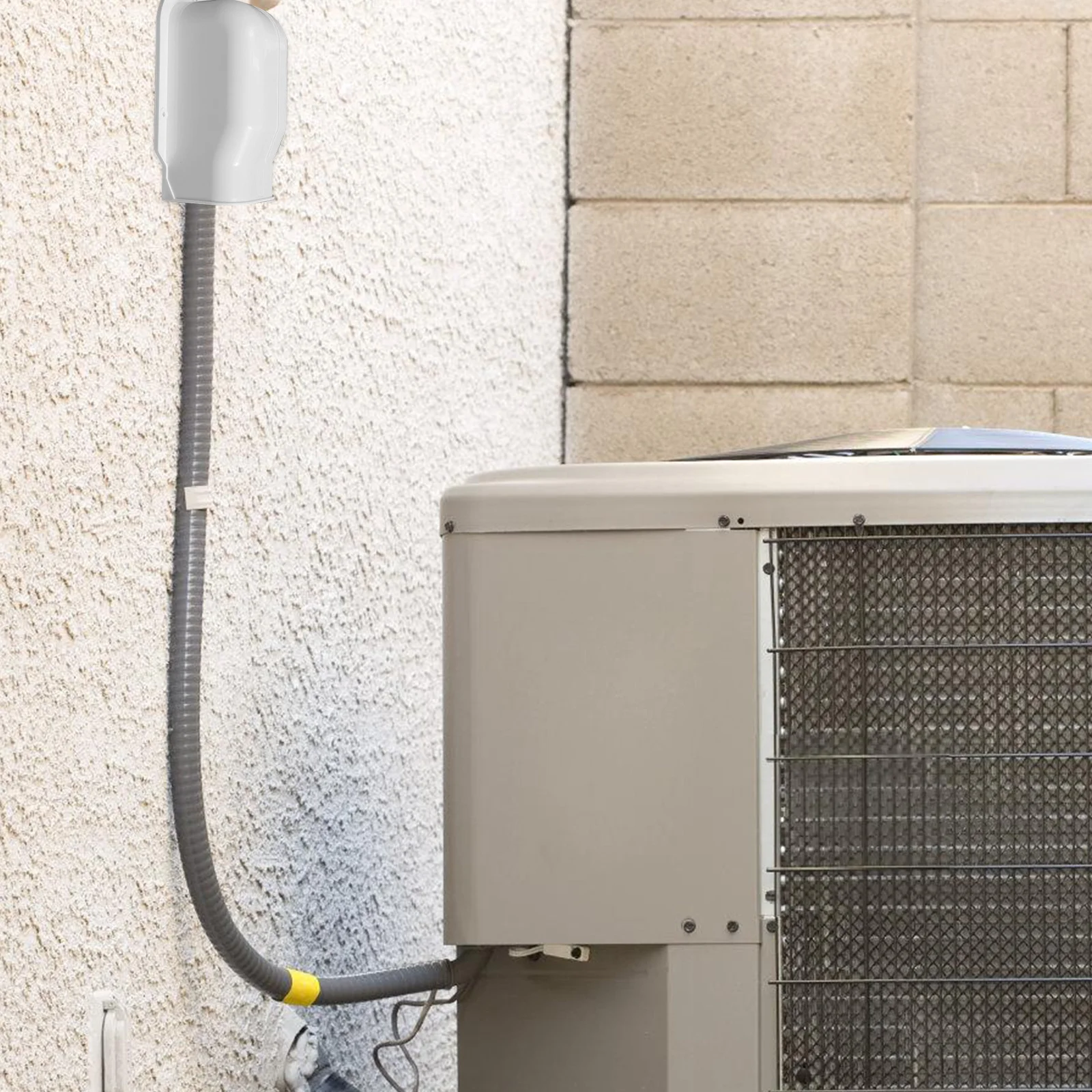 

PVC Air Conditioner Tubing Cover Hide Ducts Neat Finish Compatible with Standard Ac Systems Modern Home Decoration