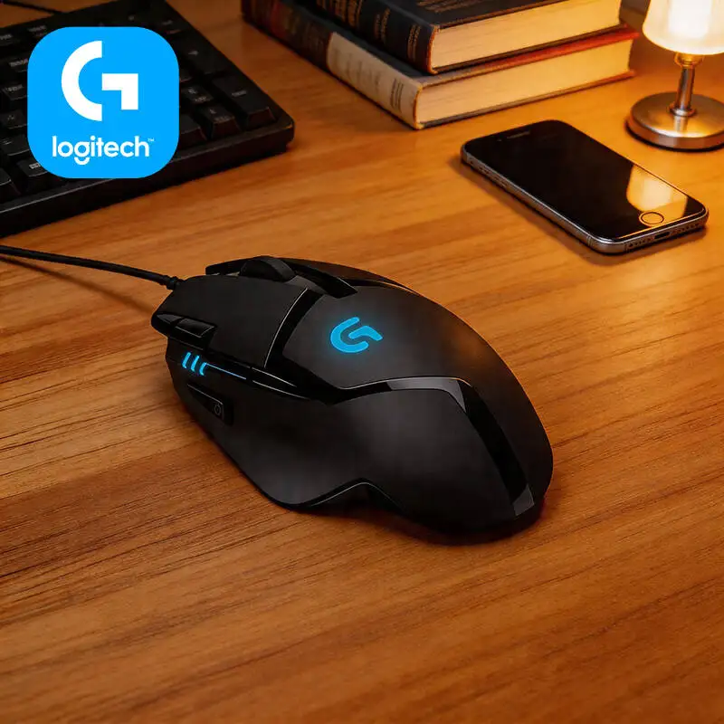 Logitech G402 Wired Mouse Fusion Engine 4 DPI Modes 500 IPS Anti-Slip for Home Office Work and Gaming Breaks