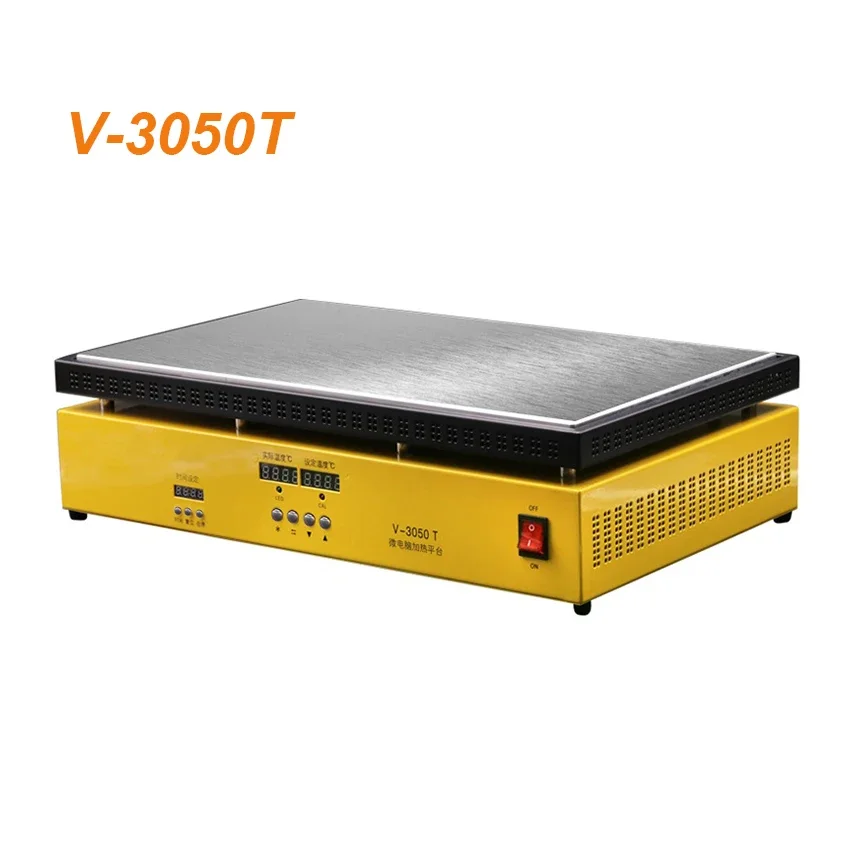 V-3050T LCD Seperator Heating Plate Station Electronic Heating Plate Preheating Station Mobile Phone Screen Repair Tools 300W