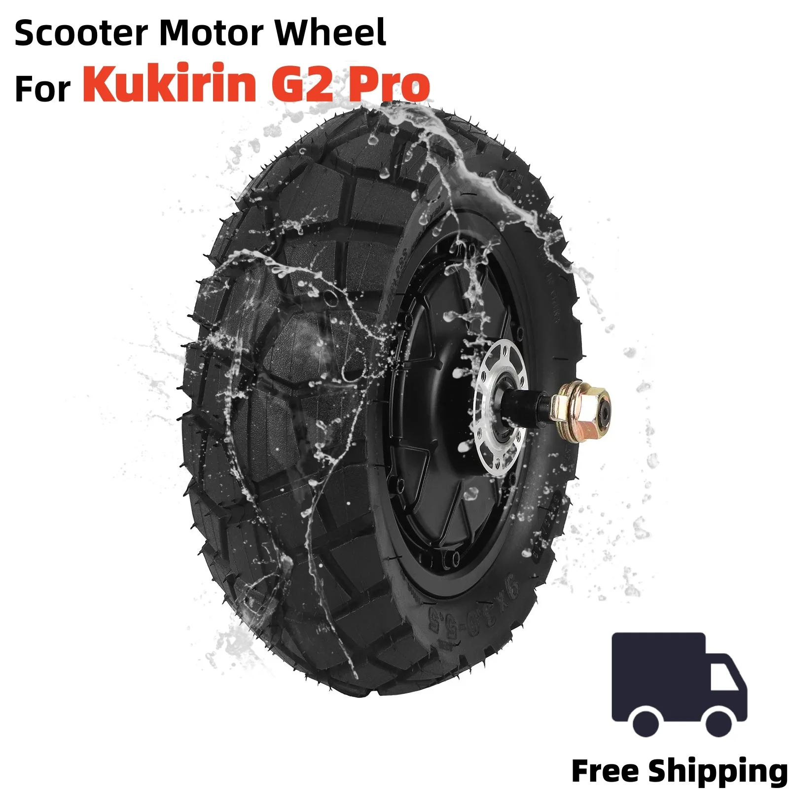 

DB 48V600W E Scooter Motor Wheel for Kukirin G2 Pro Electric Scooter Motor with 9*3.0-55 Anti-slip Tubeless Tire Engine Motor